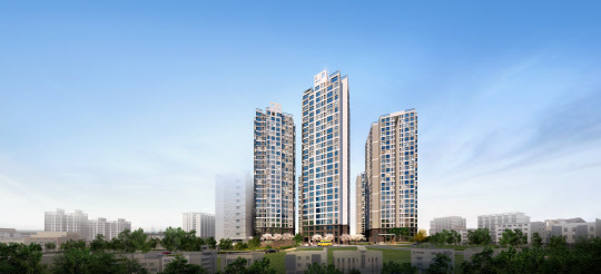 주안역 미추홀 더리브 투시도. <이테크건설 제공>